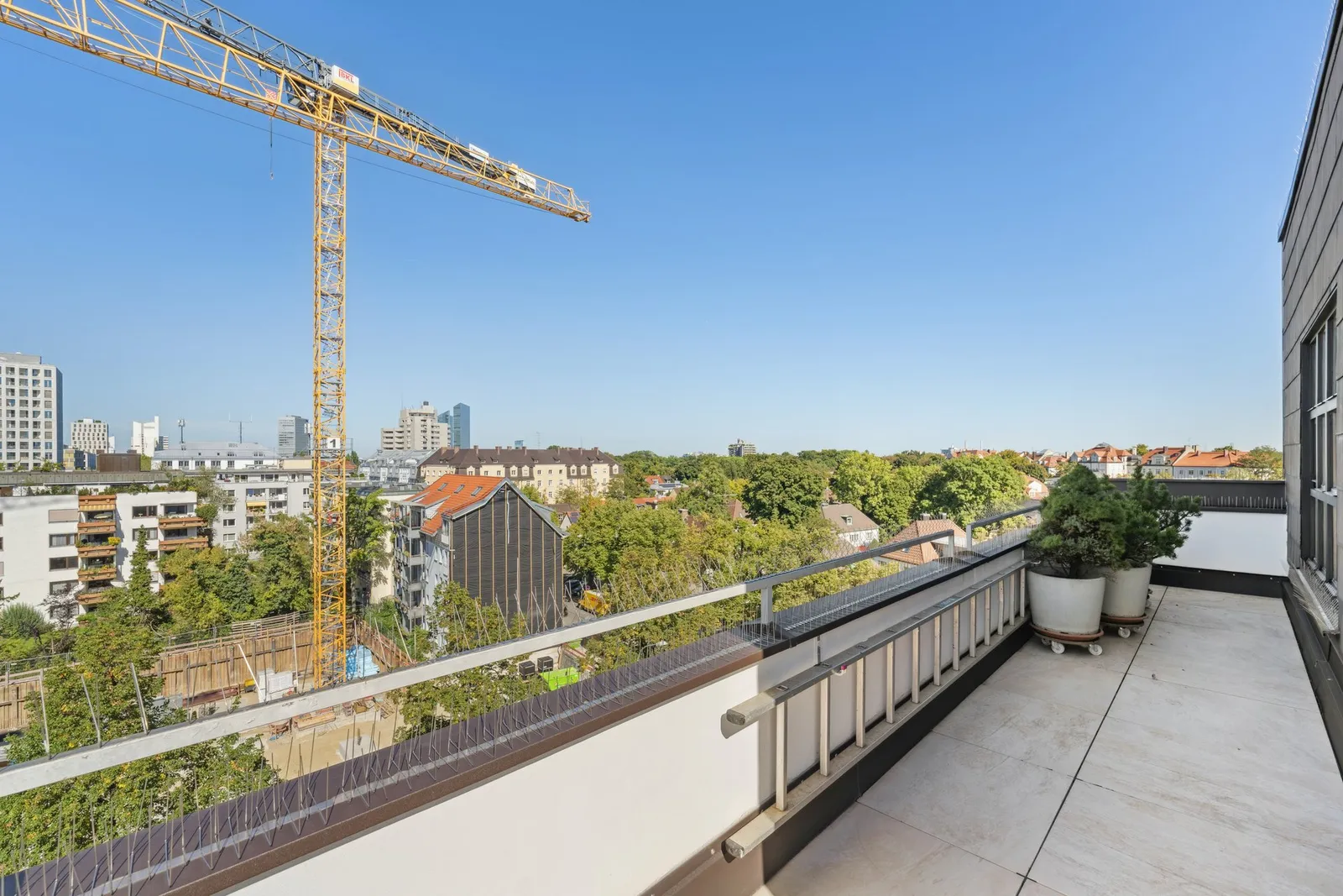 Ausblick von der Dachterras...