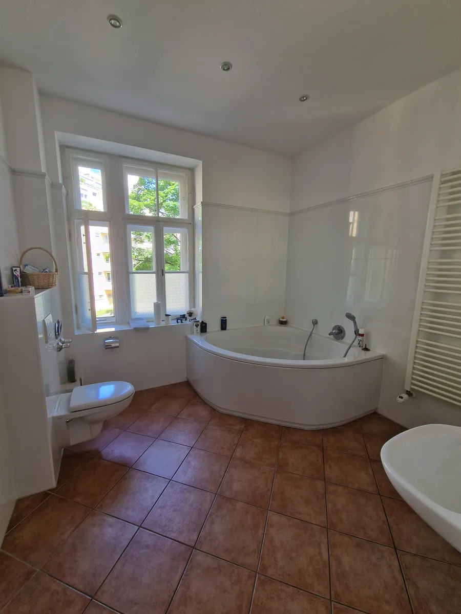 Tageslicht-Badezimmer....