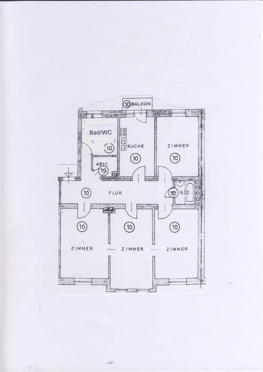 Grundriß Leonrodstr. 33 ETW 1.