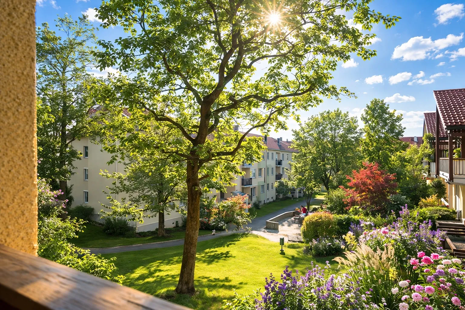 Blick ins Grüne