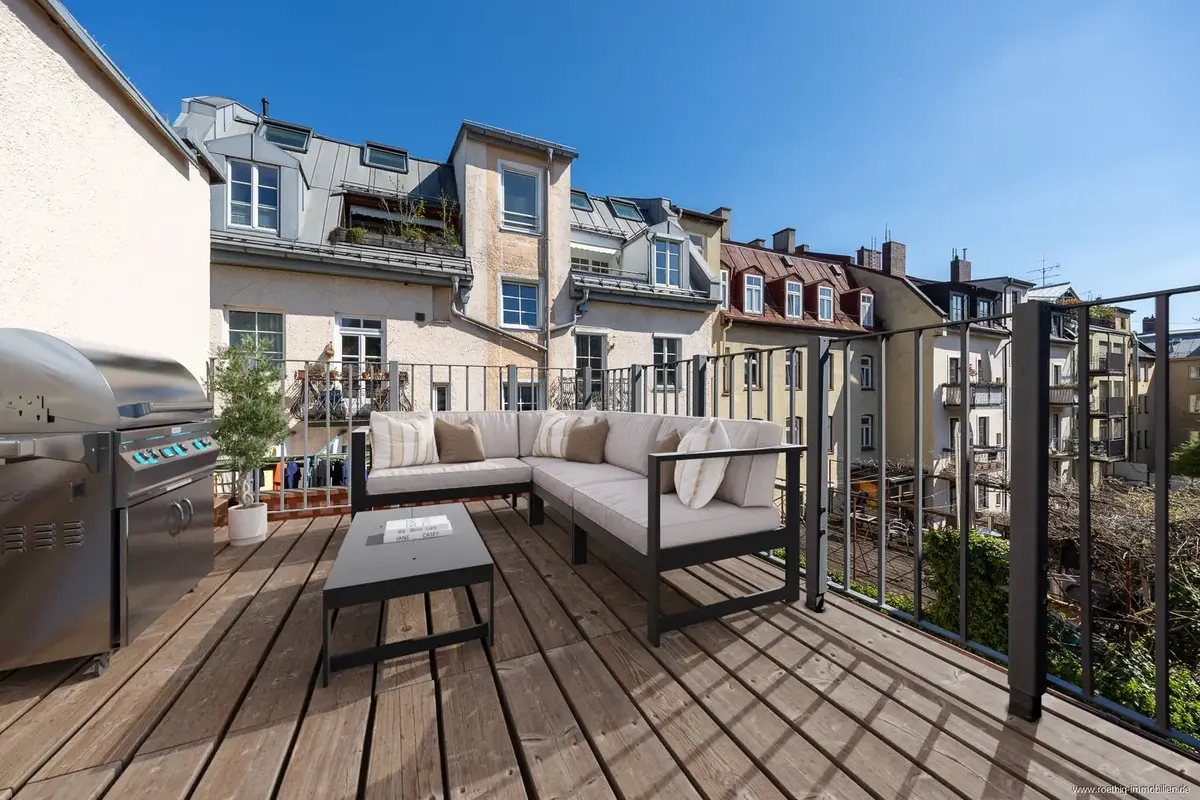 visualisierte Dachterrasse