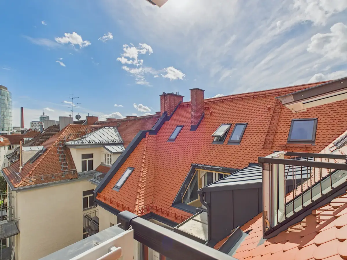 Dachbalkon Ausblick