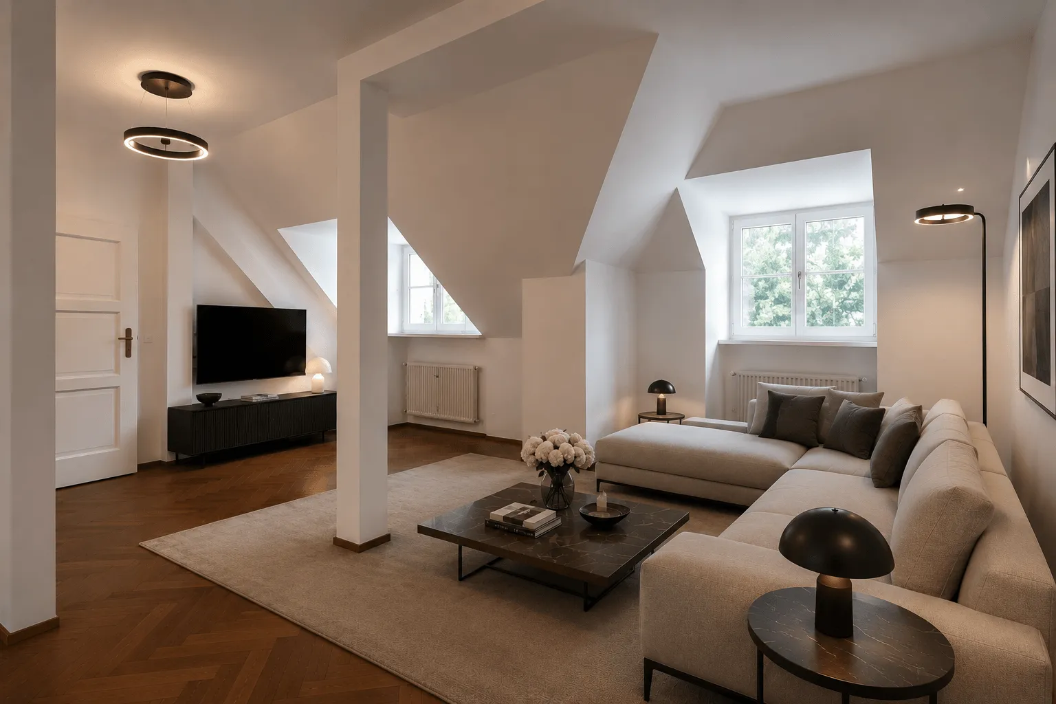 Wohnzimmer visualisiert